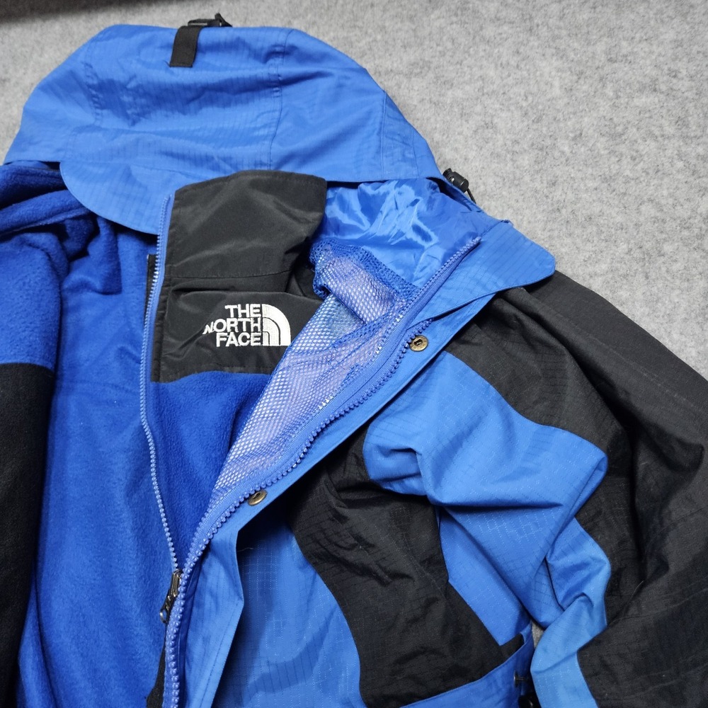 Men's Vintage 1995 The North Face Gore Tex Mountain Parka & Jacket Blue Large - Picture 8 of 15